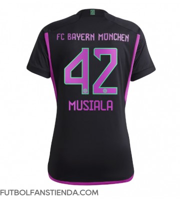Bayern Munich Jamal Musiala #42 Segunda Equipación Mujer 2023-24 Manga Corta